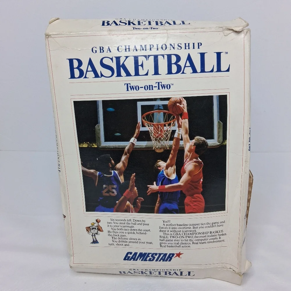 Commodore 64 128 GBA Championship 2 On 2 Diskette Computer Game 1986 Complete